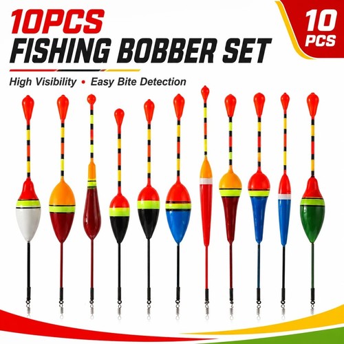 10pcs fishing floats set - fishing,